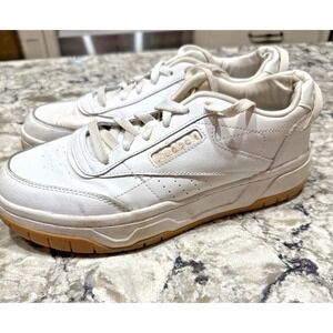 Women's Reebok Classics Sz 8.5M Chalk Casual Lace Up White/Rose Gold  AR30184W